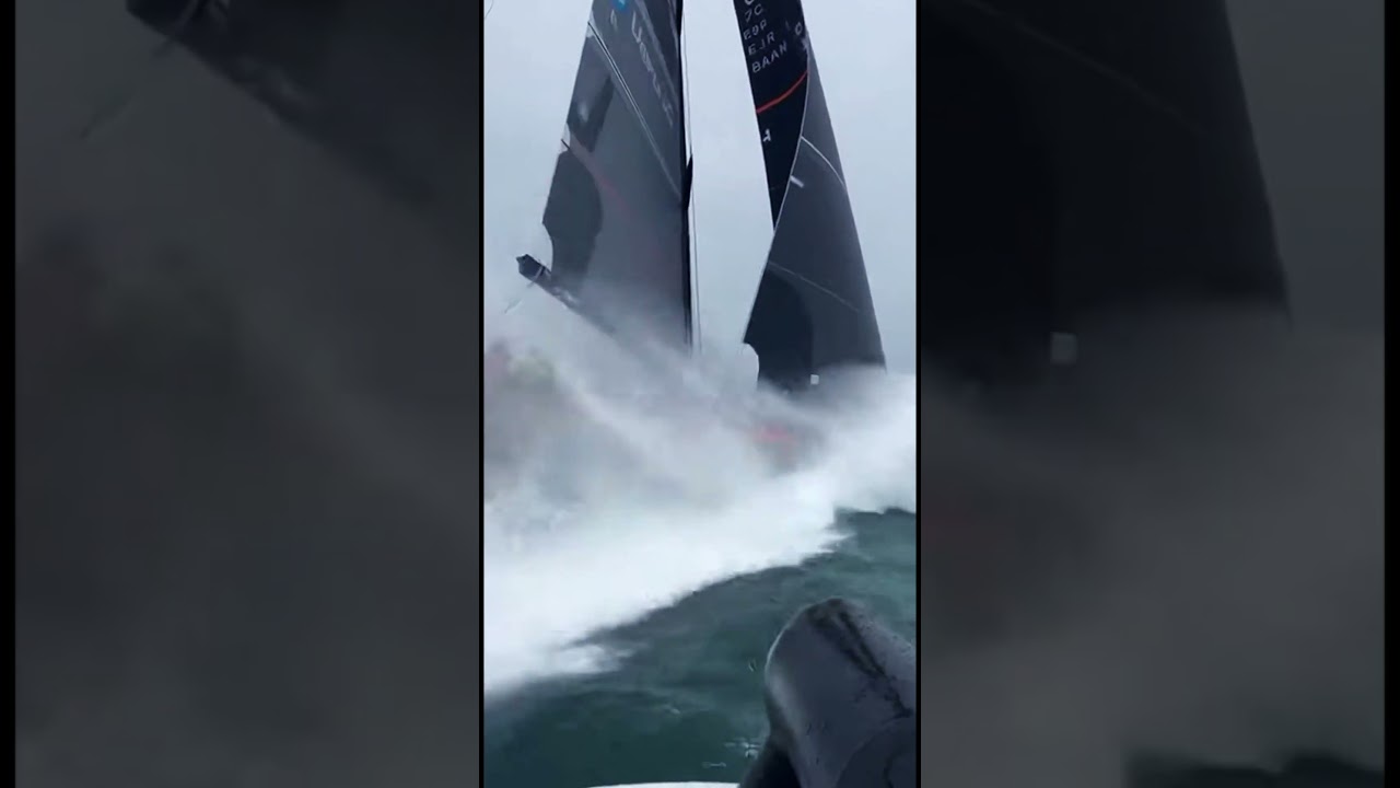 Racing Yacht CAPSIZES in Monster Waves 😱🌊⛵ #oceanadventure