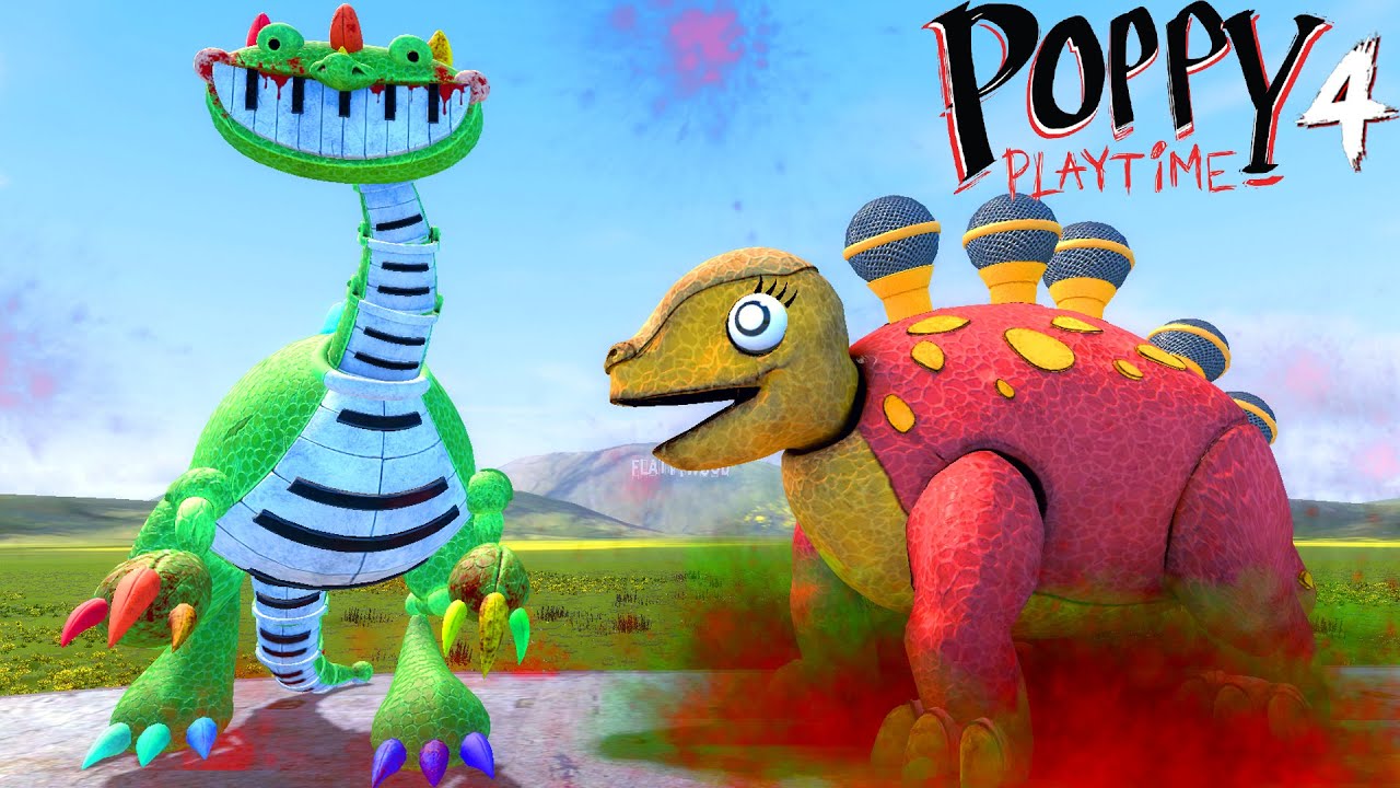 I Found Stegophone Dino Toy From Pianosaurus Family Poppy Playtime Chapter 4 In Garry's Mod