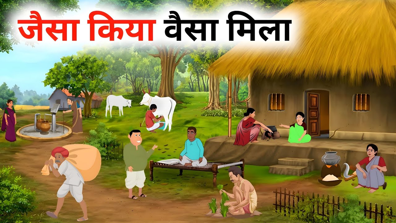 जैसा किया वैसा मिला | Hindi Story | Hindi Kahaniya | Moral Stories | Cartoon story |