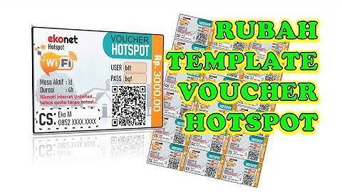Cara Merubah Template Voucher Hotspot Userman