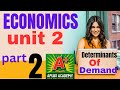Economics unit 2 part 2|| determinants of Demand|| Economics freshman course unit 2 part 2