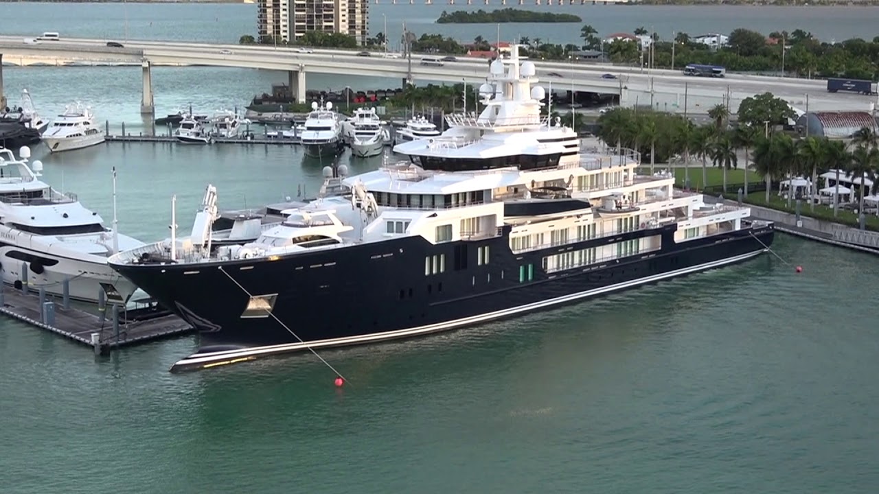 Mega Explorer Yacht Ulysses At Port Of Miami Fl 11 11 19 Youtube