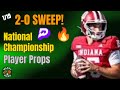 (2-0 SWEEP!🔥💰) CFB National Championship Player Props 1/19 | Best Free PrizePicks CFB Picks Today!