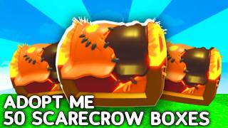 Opening 50 Scarecrow Boxes In Adopt Me Halloween Update!