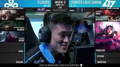 C9 vs. CLG | Week 5 Day 1 | LCS Spring Split 2020 | Cloud9 vs. Counter Logic Gaming