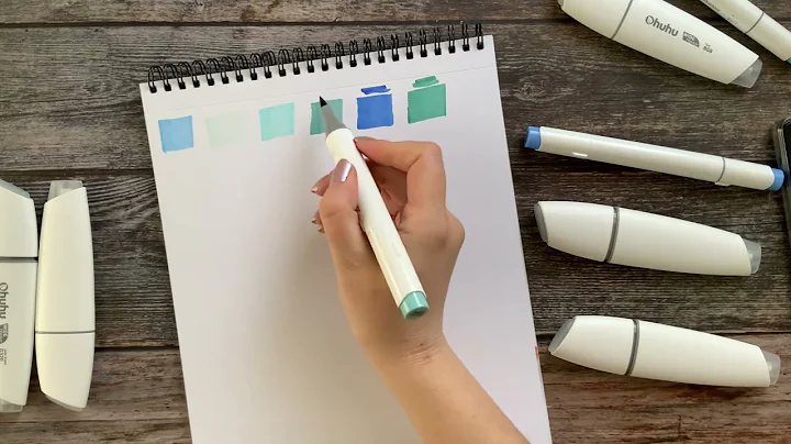 Ohuhu EXTRA wide markers - these are a bit difficult to use but interesting