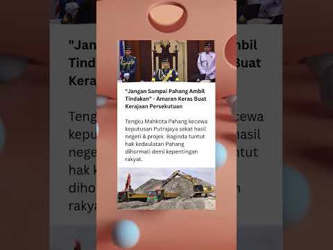Tengku Hassanal tuntut hak kedaulatan Pahang. #news #berita #Pahang #Putrajaya #TengkuHassanal