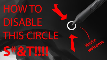 HOW TO FIX THAT F&%ING WINDOWS CIRCLE THING! (Wacom Pen Lag Fix!) - 2021