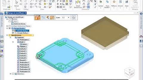 [Học Solid Edge Cực Nhanh] - 22 - Tỉ Lệ Body Trong Một Part Document