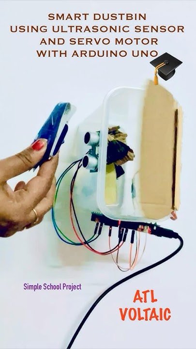 How to make Smart Dustbin🤷🏻♀️|Arduino Servo motor|Ultrasonic sensor# ...