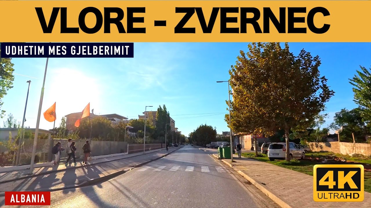 VLORE - ZVERNEC 🚙 DRIVING TOUR 🚘 THE JOURNEY AMONG THE GREENERY 🍃 🍂 OCTOBER 2024 🌞 [4K]