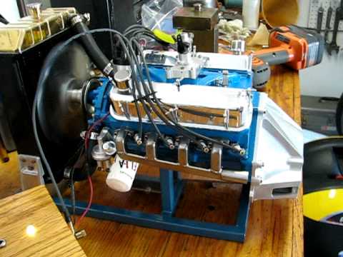 1/3 scale 302 Ford V8 running