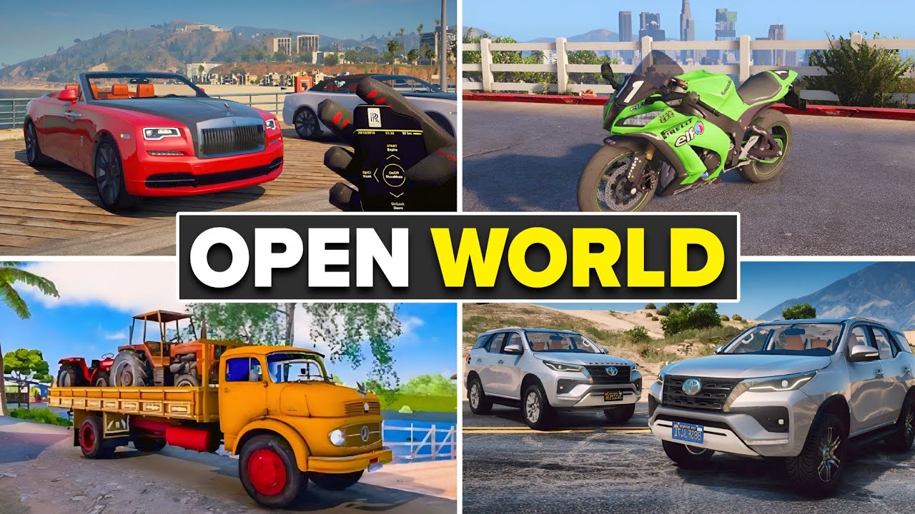 TOP 5 OPEN WORLD GAMES FOR ANDROID 2025! BEST OPEN WORLD GAMES FOR ...