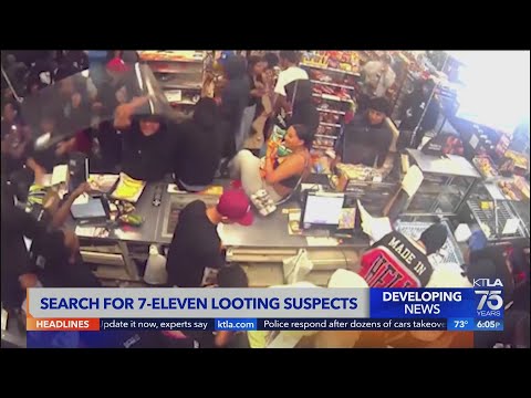 Search on for 7-Eleven looting suspects