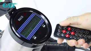 How to change flow range of battery electromagnetic flow meter