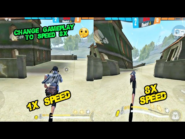 CHANGE VIDEO GAMEPLAY TO SPEED 8X !!! WHAT HAPPENS | FREE FIRE GAMEPLAY | TEPC DROID class=