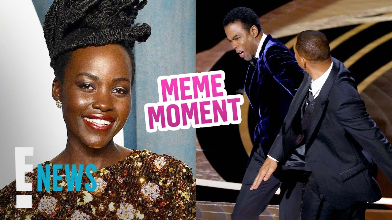 Lupita Nyong'o REACTS to a Meme After Oscars Slap E! News