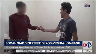 Pasangan Bocah SMP Digerebek di Kos Mesum Jombang