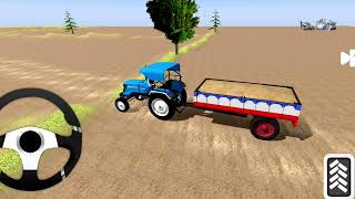 TRACTOR GAME ANDROID MOBILE PHONE GAME TROLLEY FARMING DRIVING SIMULATOR INDIAN GAME  screenshot 5