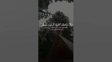 {وقال ربكم ادعوني استجب لكم}/ بصوت الشيخ ياسر الدوسري - تلاوة هادئة _ ارح سمعك 🎧.
