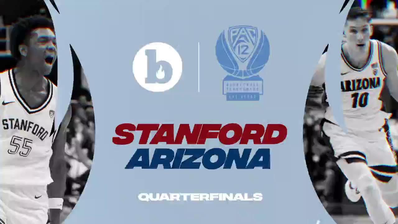 Stanford vs Arizona Pac12 MBB Tournament Quarterfinals YouTube