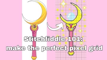 how to edit your stitchfiddle graph PROPERLY | tapestry crochet pixel grid tutorial