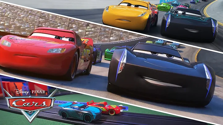 Best of Lightning McQueen and Jackson Storm | Compilation | Pixar Cars | @disneyjr