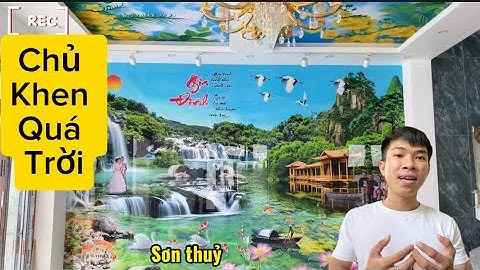 Khám phá thế giới của tranh dán tường 3d |công nghệ in 3d mới nhất