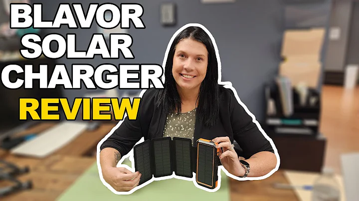 BLAVOR Solar Charger Power Bank Review ☀️ - 20000mAh Fast Charging with Foldable Panels & Flashlight