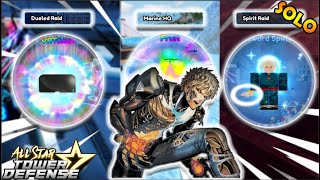 6 Star Genos vs Dueled - MarineHQ - Spirit Raid So EZ | SoloGamePlay | All Star Tower Defense
