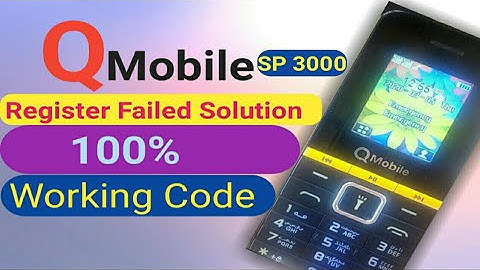 Qmobile SP3000 invalid Sim | imei solution Code 100% works