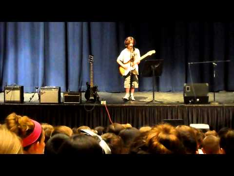 11 Year Old Plays Sweet Child O Mine At The School Talent Show