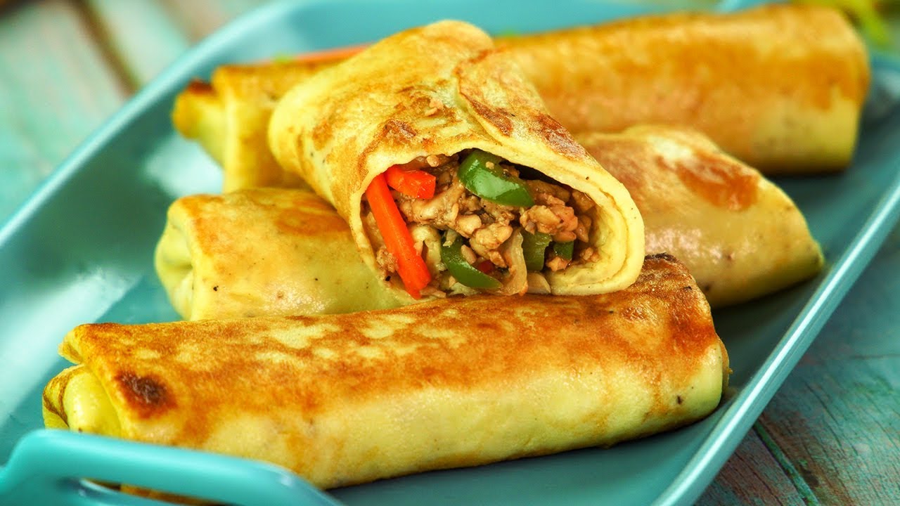 Chinese Chicken Egg Rolls Recipe by SooperChef