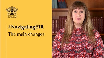 The main changes #NavigatingETR