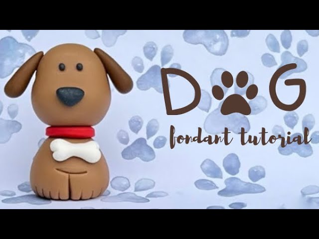 Easy & Quick Tutorial. How To Make A Cute Fondant Dog Topper (Tools And  Weights Included) - Youtube