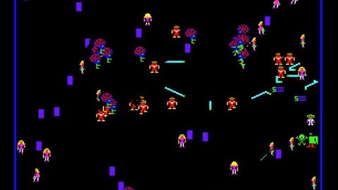 Robotron 2084 Gameplay: 6,341,475 score, wave 236.