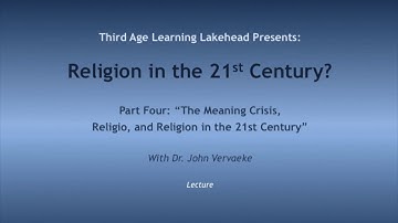 The Meaning Crisis, Religio, and Religion in the 21st Century.