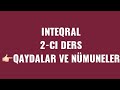 İbtidai funksiya. İNTEQRAL 👉2(qaydalar ve nümuneler)