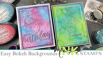 How To Create The Bokeh Effect With Stencils | Handmade Birthday Cards