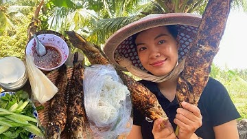 Cá Lóc Nướng Trui Cuốn Rau Sống Đậm Đà Nét Quê 