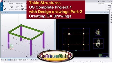 Tekla Structures US Complete Project 1 with Design drawings Part-2