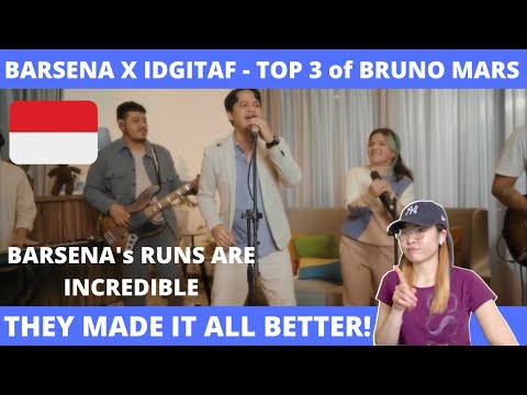 REACTION to Top 3 Of Bruno Mars | Roommate Project x Idgitaf & Barsena - Live Session 🤩