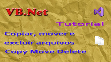 Copiar, mover e excluir arquivos. VB.Net tutorial