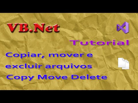 Copying, moving, and deleting files. VB.Net tutorial