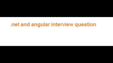 .net core and angular interview question
