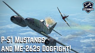 P-51 Mustangs Clash with Me-262 Fighters in an Epic High Altitude Dogfight IL2 Sturmovik Flight Sim