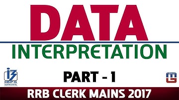 Data Interpretation | Part 1 | Maths | RRB CLERK MAINS 2017