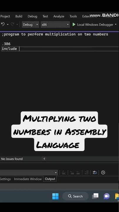 Write a program to perform multiplication on two numbers in assembly ...