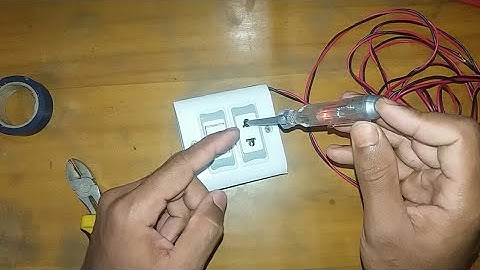 টু-পিন সকেটের সাথে সুইচ কানেকশন