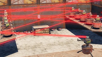 SOLO RAIDING this INTENSE AUTO TURRET TRAP BASE!